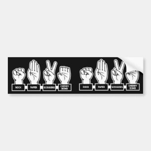 R-P-S-Cherry Bomb Bumpersticker