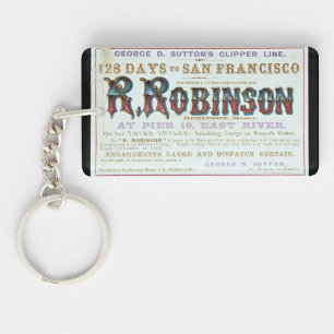 R Robinson Clipper zeilschip 1863 Sleutelhanger