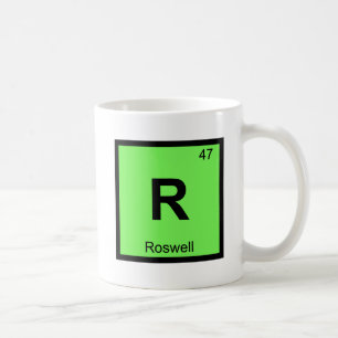 R - Roswell New Mexico Scheikunde Periodiek Systee Koffiemok