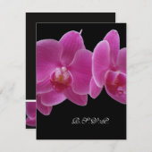 R.S.V.P. avec invitation au menu pour 5 Invitation (Devant / Derrière)