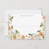 R.S.V.P. Carte thème mariage floral (Dos)