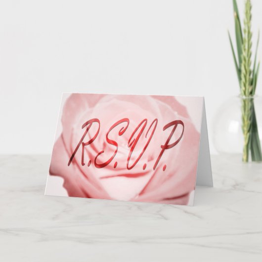 R.S.V.P. : Roze Bloem : (Voorkant)