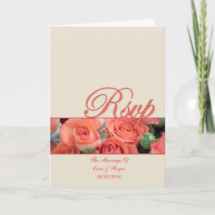 R.S.V.P, RSVP, Carte de Remerciement de Mariage Av