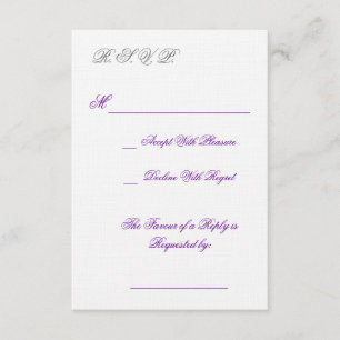 R.S.V.P. RSVP KAARTJE