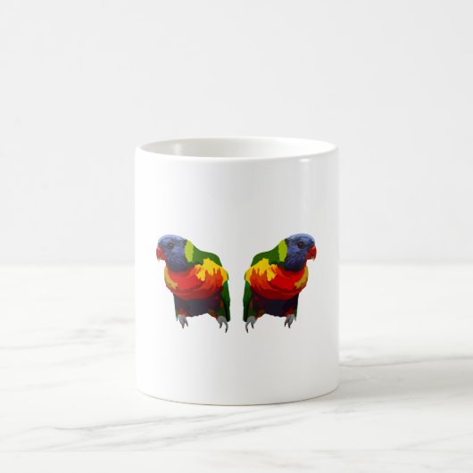 R staat voor Rainbow Loriket Koffiemok (Center)