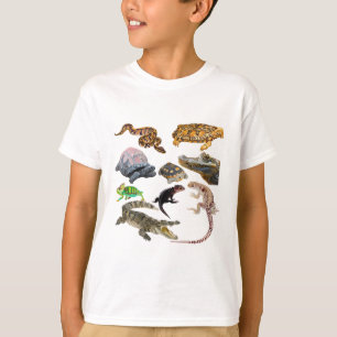 R staat voor Reptile. Reptielenillustratie Gedetai T-shirt