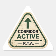R.T.A.-corridor actieve driehoeksticker