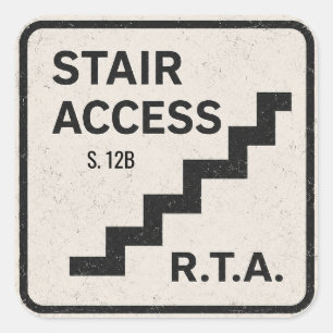 R.T.A. Trap S12B Toegangs infrastructuur sticker