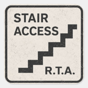 R.T.A. Trap Toegang Infrastructuur Sticker