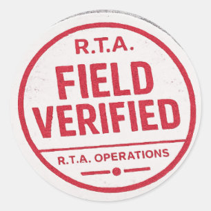 R.T.A. Veld Gecontroleerde Operaties Sticker