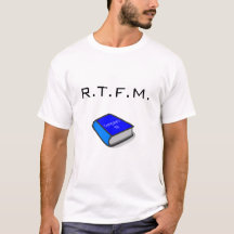 R.T.F.M. T-Shirt met afbeelding van boeken