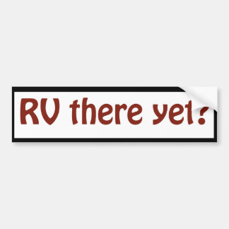 R V er al? Bumpersticker