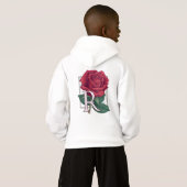 R voor Roos bloem (Achterkant volledig)