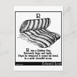 R was een spoorstaaf briefkaart