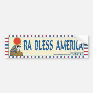 Ra Bless America bumpersticker
