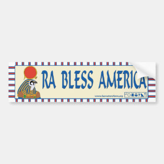 Ra Bless America bumpersticker