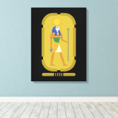 Ra God van de zon Canvas Afdruk (Insitu (Houten vloer))