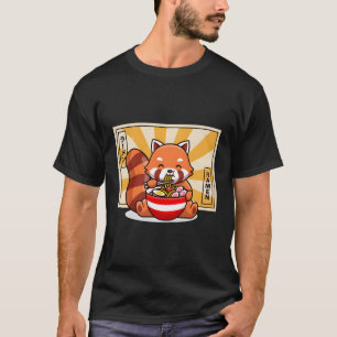 Ra Red Panda Kawaii Anime Japans eten N T-shirt