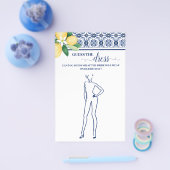 Raad de bruid jurk mediterrane douche spel flyer (Enkel)