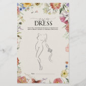 Raad de jurk geperst bloemig Vrijgezellenfeest spe (Voorkant)