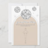 Raad de jurk Silver Disco Bridal Game Kaart (Voorkant)