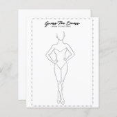 Raad De Jurk - spel voor bruidsfeest (Voorkant / Achterkant)