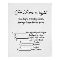 Raad de prijs goed baby shower games