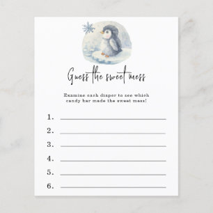 Raad de zoete puinhoop - baby shower spel