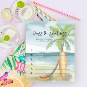 Raad de zoete rommel - Surf baby shower spel
