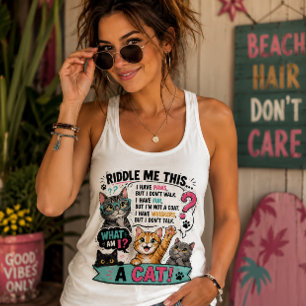 Raad Dit Uit Kat Tanktop
