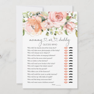 Raad eens bij wie Baby shower de Floral Greenery I Kaart