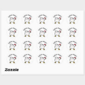 Raad eens? Chicken Butt Funny Chicken Humor Ronde Sticker (Vel)