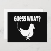 Raad eens? Chicken Butt Funny Gift Briefkaart (Voorkant / Achterkant)