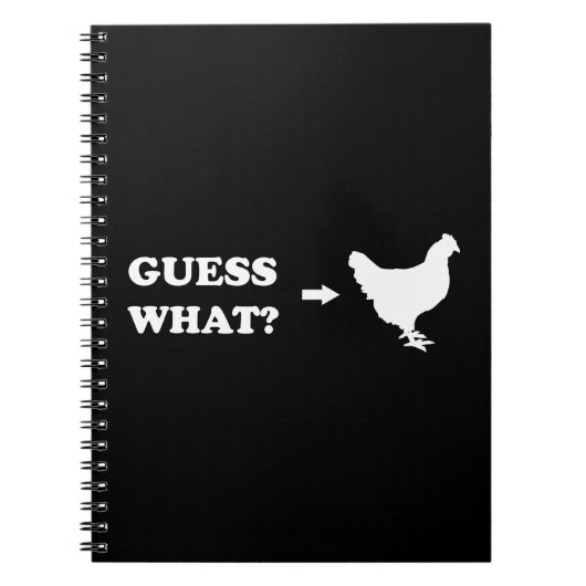 Raad eens, Chicken Butt Notitieboek (Voorkant)