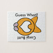 Raad eens? Corgi Butt. Legpuzzel (Horizontaal)