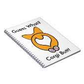 Raad eens? Corgi Butt. Notitieboek (Rechterzijde)