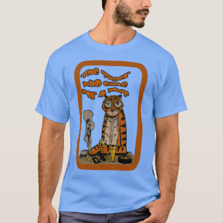 Raad eens dat de WIE voor een punt uit de tijger i T-shirt