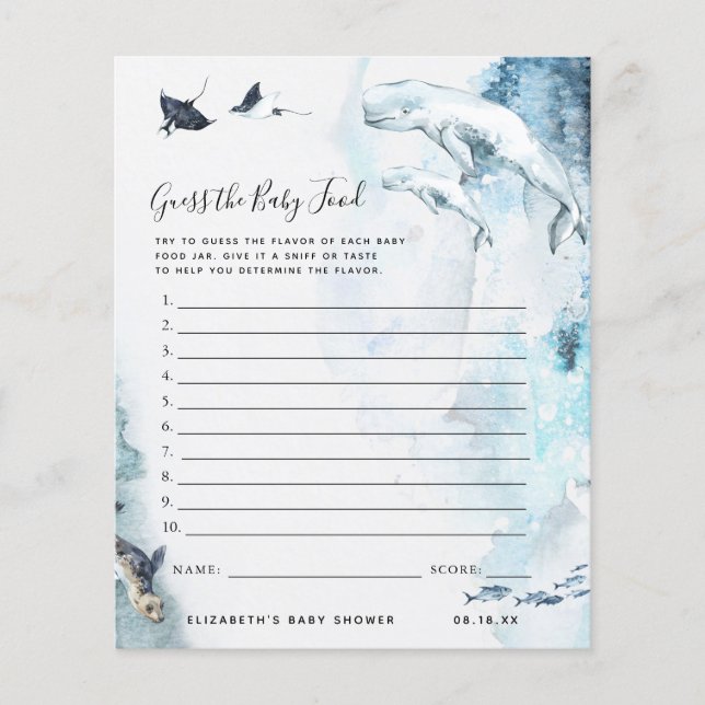 Raad eens de Baby | BABY SHOWER (Voorkant)