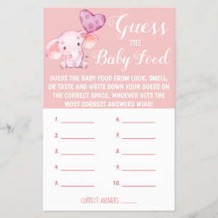Raad eens de Baby KAART BABY SHOWER