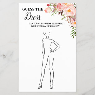 Raad eens de Dress Vrijgezellenfeest Pink Game Kaa Flyer