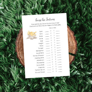 Raad eens de functies spel Teddy Bear Kaart