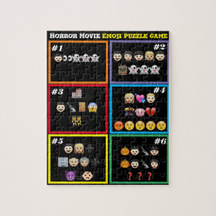 Raad eens de Horror Movie Emoji Puzzle Game Legpuzzel