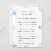 Raad eens de naam van de baby animal baby shower K Kaart (Voorkant)