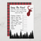 Raad eens de prijs van het Baby shower Kaart (Voorkant / Achterkant)