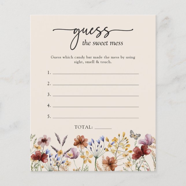 Raad eens de Sweet Mess Baby spel (Voorkant)