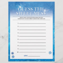 Raad eens de Sweet Mess [Snowy Blue] Briefhoofd