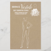 Raad eens de tweetalige jurk uit de douche (Achterkant)