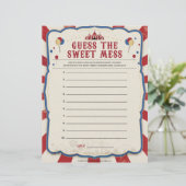 Raad eens de zoete muis [Circus Theme] Briefhoofd (Staand voorkant)