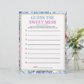 Raad eens de zoete muis [Florale Waterverven] Briefhoofd (Staand voorkant)