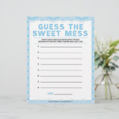 Raad eens de zoete smess [Luxury Lace [Blue]] Briefhoofd (Staand voorkant)